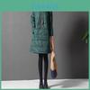 Women Winter Warm Quilted Coat Pullover Dress Long Sleeve Loose Tops Plus Size For Ultimate Comfort And Style