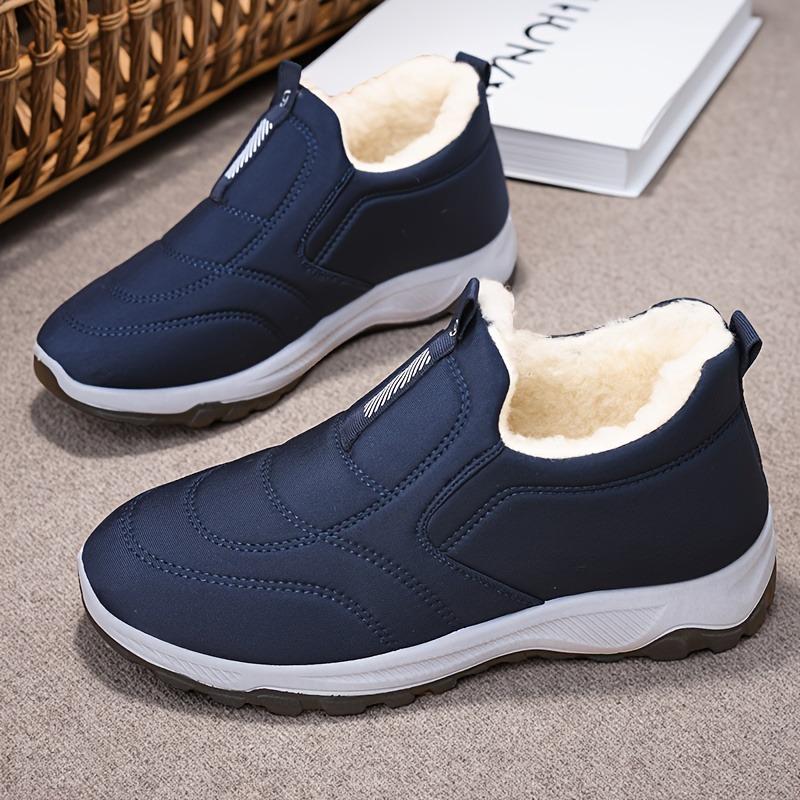 Winter New Velvet Warm Thick Cotton Shoes For Women, Short And Versatile Women'S Boots, Couple'S Men'S Shoes