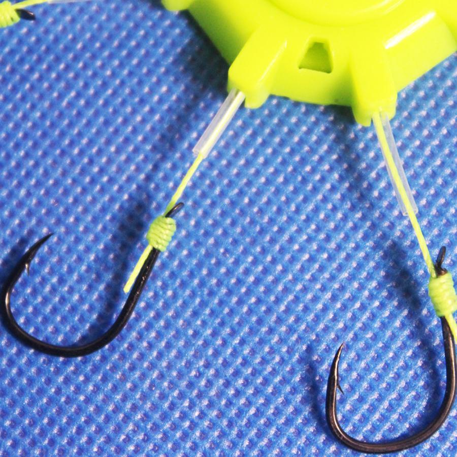 4pcs 2 Boxes Explosion Fishing Hooks Flap Carp String Hook Anti-Winding Spider Hooks Set High Carbon Steel Fishhooks for Stream 260319