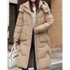 Long Winter Jacket Coat Women Down Cotton Jackets Warm Hooded Parkas Outwear Female Thick Cold Snow Wear Coats Puffer Jacket