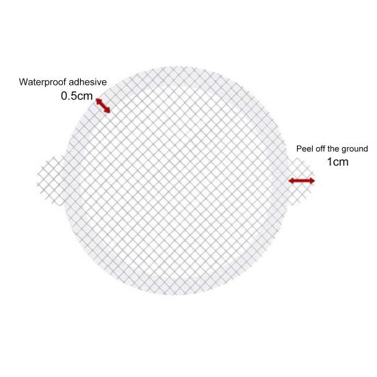 30Pcs Sink Strainers Disposable Self-adhesive Fiber Shower Drain Hair Trap Mesh Stickers for Bathroom