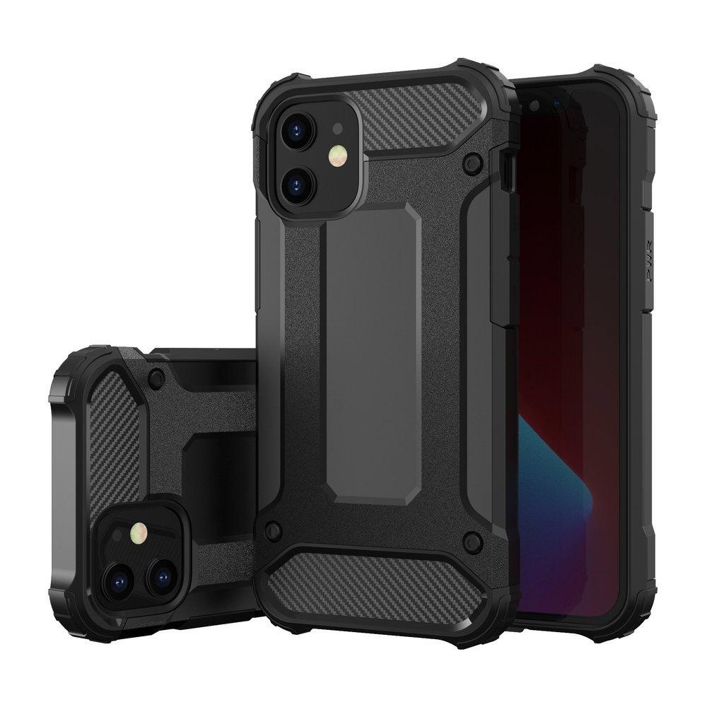 iPhone 12 Pro Max Hybrid Armor Case - Durable Black Protective Cover