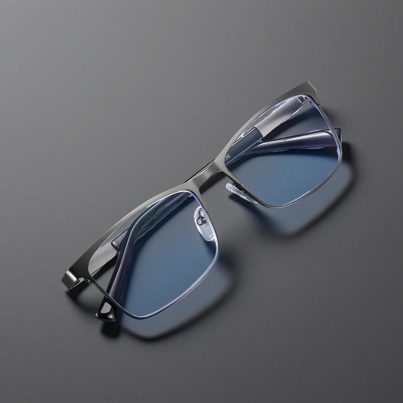 New Metal Full Frame Eyewear Anti Blue Light Blocking Presbyopia Reading Glasses for Man Woman Business Eyeglasses +1.0 To +4.0