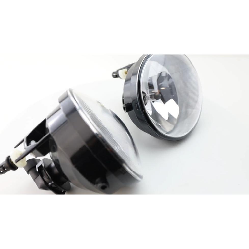 Complete Clear Lens Fog Lights w/H10 Halogen Bulbs For Toyota Tacoma Tundra, Etc