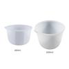 Silicone Measuring Cup Resin Epoxy Graduated Cups Transparent Scale Cups for Resin Art 600/1000ml for Jewelry Lab Use