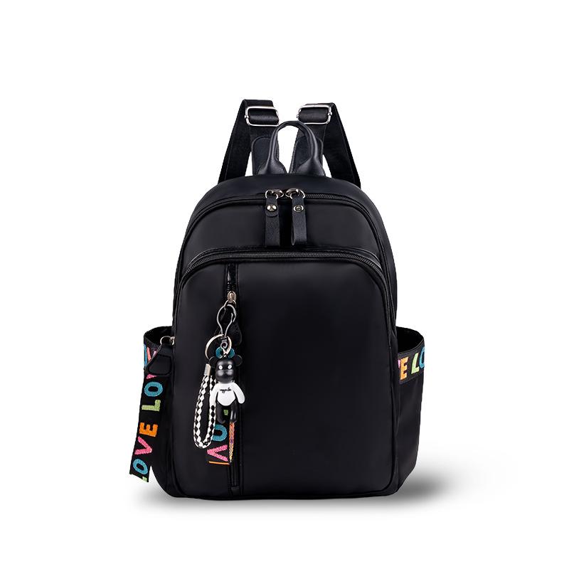 Schoolbag Backpack Women's 1011 New Korean Version Versatile Tide Oxford Cloth Backpack Fashion Leisure Large Capacity Travel School Bag