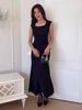 2025 Square Neck Sleeveless Waist-Cinching Sexy Dress