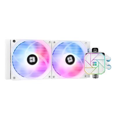 THERMALRIGHT AQUA ELITE 240 WHITE V3 Liquid CPU AIO Pump Head Max Rotation Speed PWM for Intel Computer CPU Aio Cooler Cooler, 3300RPM, TL-C12B-S V2×2