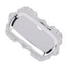 Vintage Trinket Dish Jewelry Tray Stainless Steel Small Serving Tray Decorative Platter for Desserts Fruit Perfume Wedding