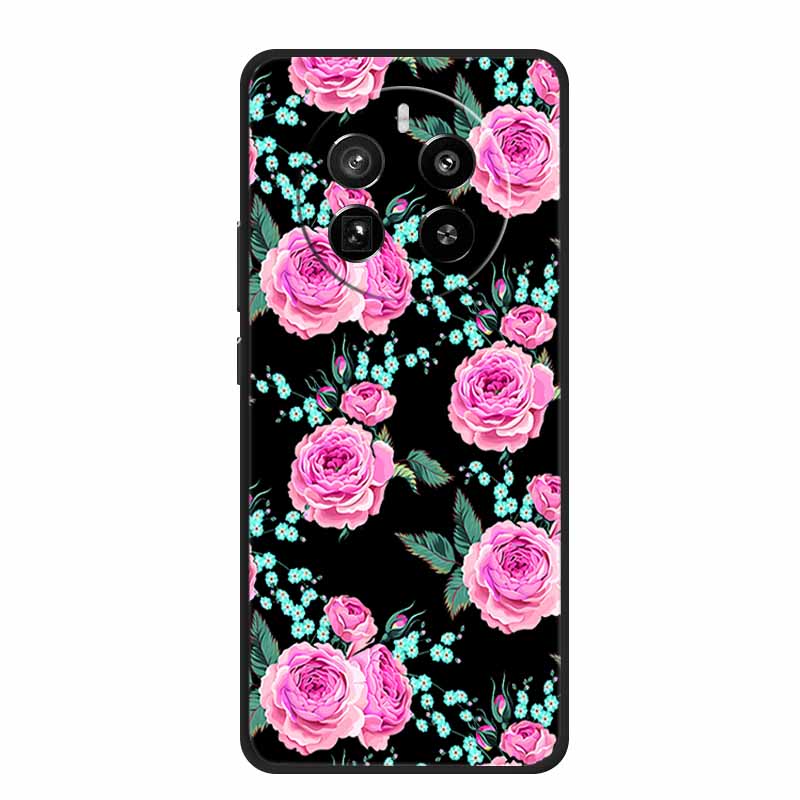 Funda For Honor Magic7 Pro Case Cute Cartoon Black Silicone Soft Phone Cases For Honor Magic 7 Pro Back Cover Case 7Pro Coque