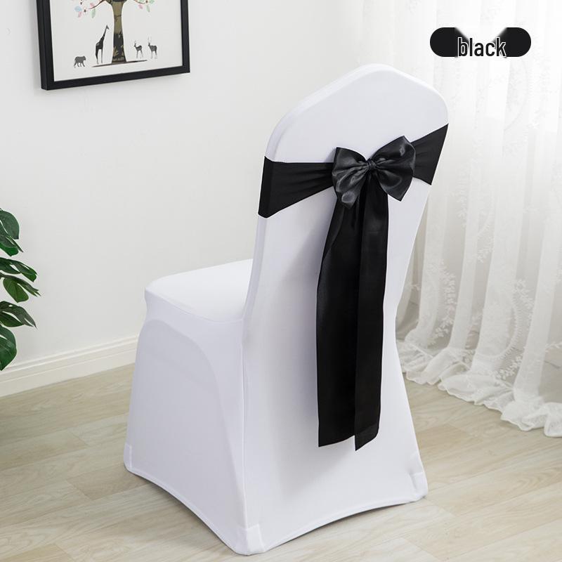 

Elegant Wedding Ribbon Chair Cover Decoration 35-48 cm Chair Back Width