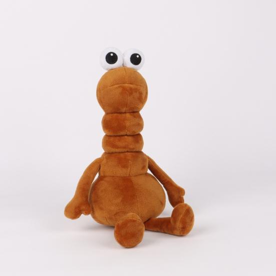 Worm Plush Toy Soft Stuffed Animal Cute Funny Office Desk Decoration Novelty
