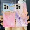 Gradient Marble Texture Phone Case For Iphone 12 11 13 Pro Max Xr Xs Max X 7 8 Plus 12 Pro 11 Shockproof Hard Bumper Back Cover