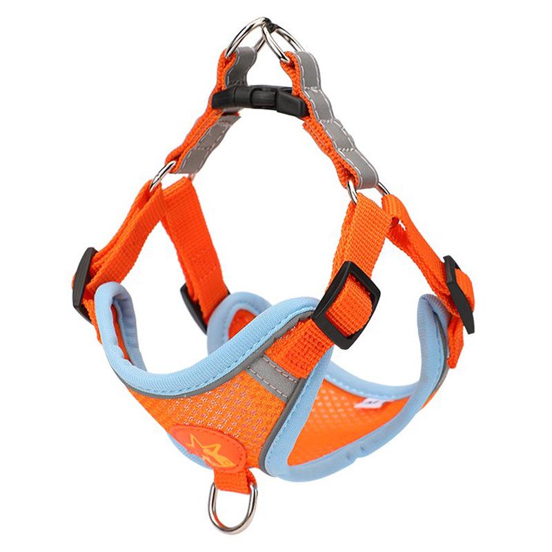 Breathable Mesh Dog Leash & Harness - Vest Style, Anti-Lost, Small/Medium Dogs