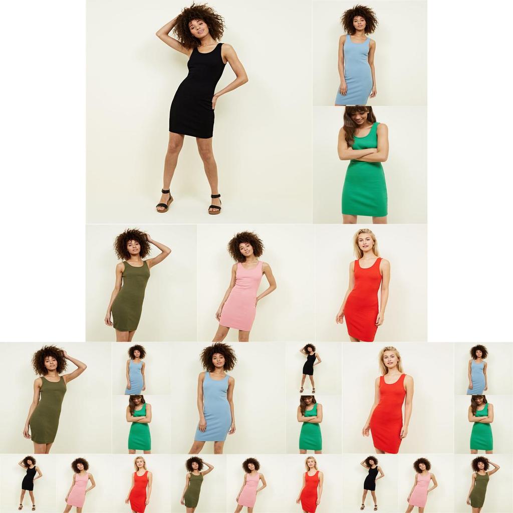 Women's Extra Long Tank Top Seamless Basic Tunic Soft Comfortable Casual Slip Dress