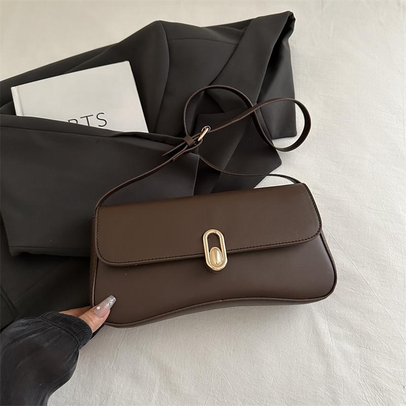 French personality trendy underarm bag 2025 new shoulder bag fashion minimalist style retro elegant foreign style handbag