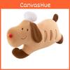 Chef Law Stick Dog Cuddle Pillow With Short Plush Cover For Nursery Room Gift