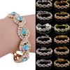 Women's Elegant Wedding Banquet Bangle Cocktail Party Rhinestone Bracelet