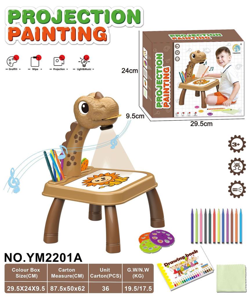 Drawing Projector for Kids with Colored Pencils & Slides – Fun Educational Gift for Ages 3+