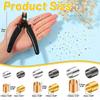 2200pcs Crimp Beads Set Crimp Tubes with Crimping Pliers Spacer Beads End Cap Jewelry Making Accessories Durable