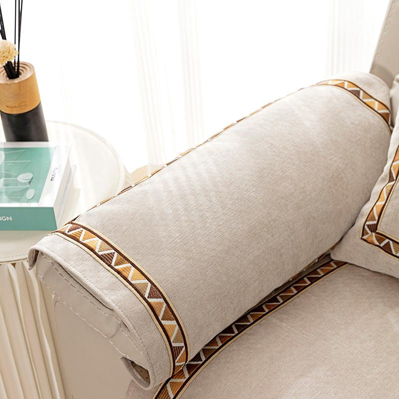 First Class Cabin Chivas Exclusive Sofa Cushion, All-season Universal Light Luxury Single Person Leather Chivas Functional Cover Cloth