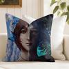 LLife is SStrange Game Cushion Cover Summer Linen Pillow Case Organic Fabric Cushion Cover DoubleSided Print Sofa Home Decor