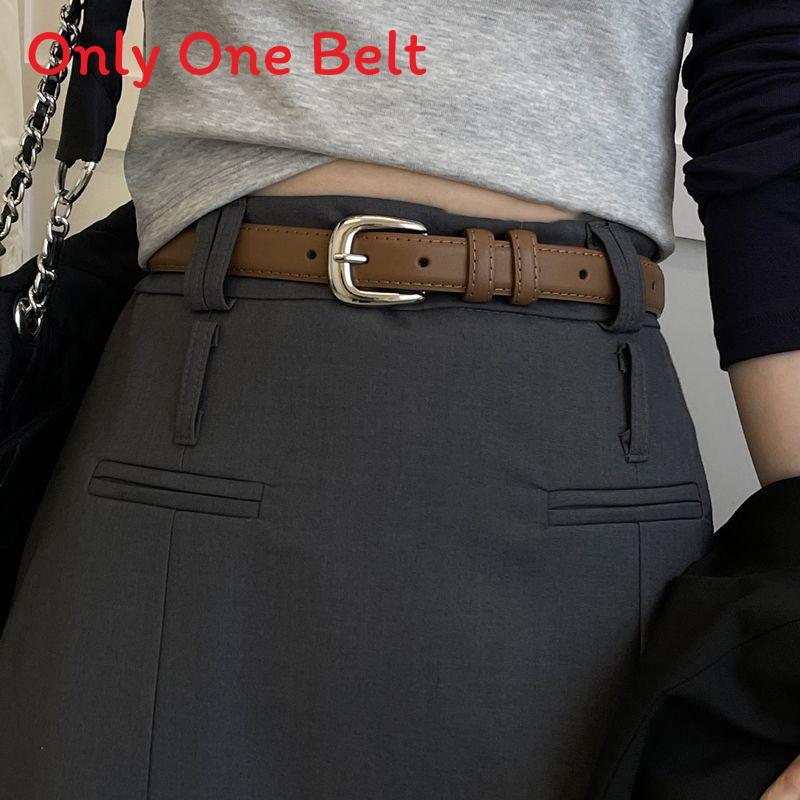 

Black Pu Leather Women Waist Belt With Geometric Pattern And Classic Pin Closure For Daily Use 110cm коричневий