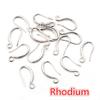 20pcs 19x10mm Rhodium Silver Gold Plated Earring Findings Earrings Clasps Hooks Fittings DIY Jewelry Making Accessories Earwire