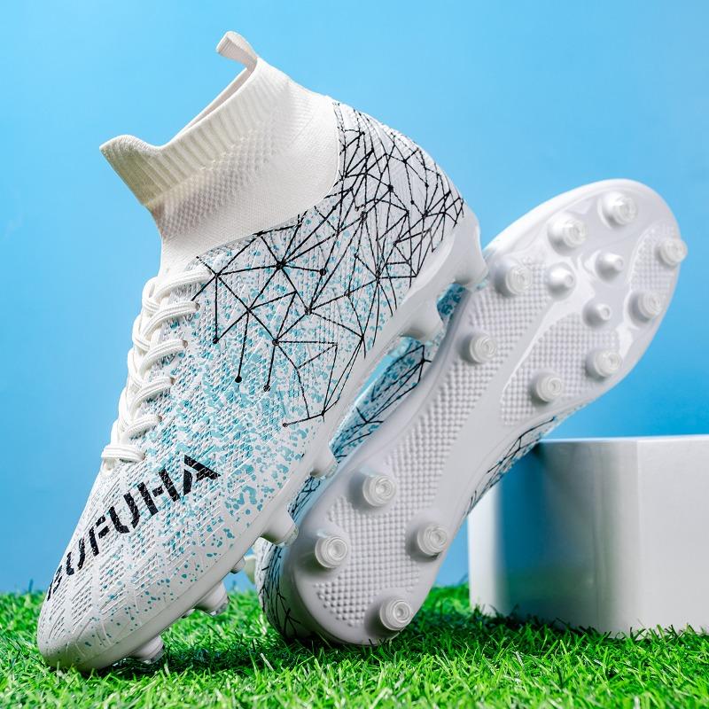 Unisex High-Top Fußballschuhe Bunt Outdoor Langstollen Sportschuhe Große Größe Jugend Sport Kinder Fußballschuhe
