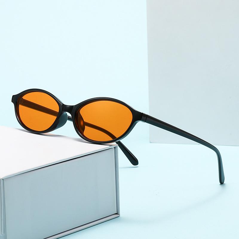 New Oval sunglasses For women Fashion Brand Black Small Frame Eyeglasses Female Retro Clear Lenses Eyewear UV400