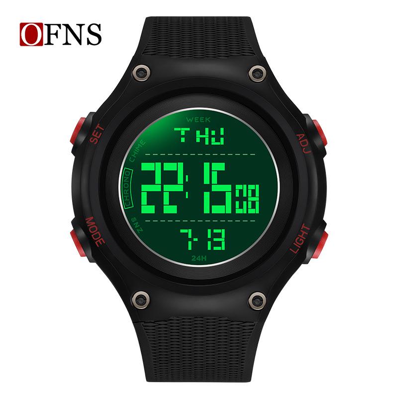 Sanda Student Countdown Multifunctional Waterproof Sport Watch with Alarm and Night Light