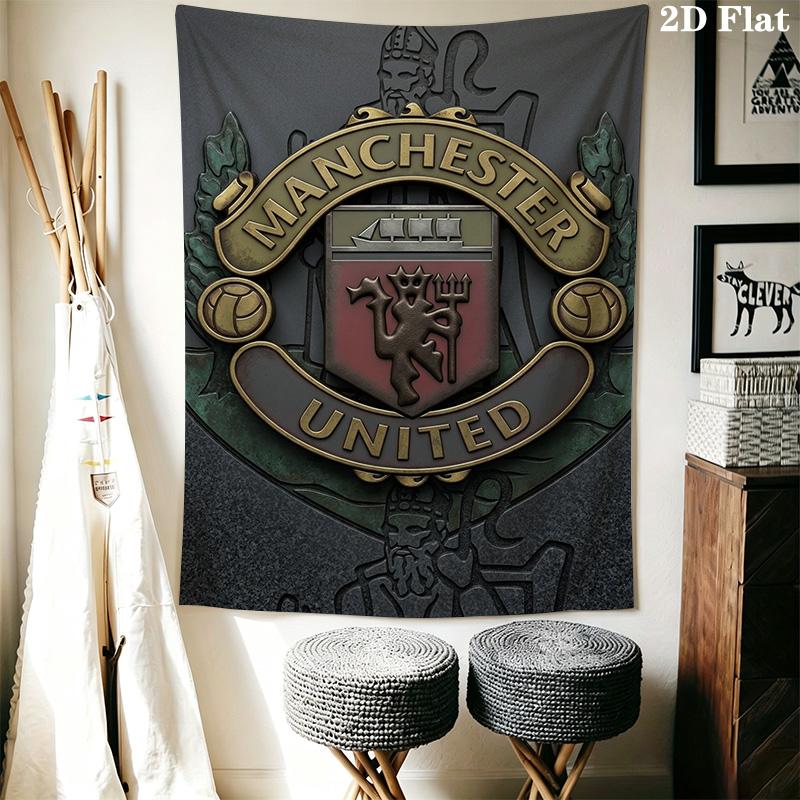 Manchester Football Club Crest Bedding 1 Duvet Cover 2 Pillowcase Without Core Soft And Comfortable Christmas Birthday Gift Bedding Set