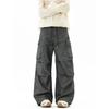 American Wide-leg Paratrooper Overalls Men's Summer Thin Loose Leisure Sports High Street Ruffian Handsome Quick-drying Charge Pants