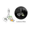 Copper 12 Constellations Collection Luminous Charm Bead Charms Star Shape Bead Compatible With Authentic Bracelets Do It Yourself Fine Jewellery Festi