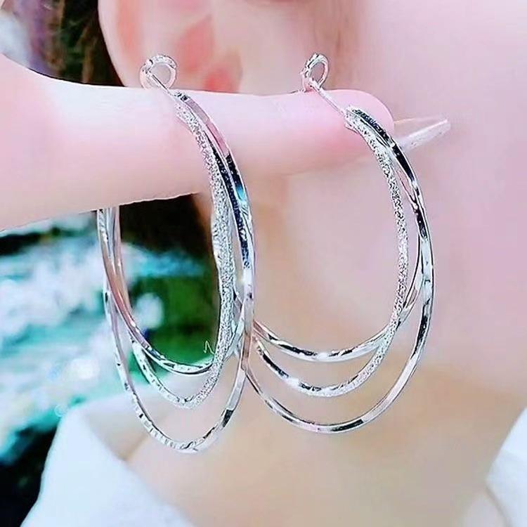 Three Lives Three Worlds: Peach Blossom Earrings - Trendy Women s Ear Studs, Versatile Whitening Drops, Simple & Stylish