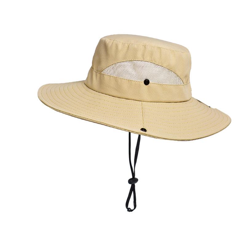 Summer Bucket Hat for Men Spring Outdoor Women Sun Hat Mesh Big Folding Brim Adult Fisherman Hats Teenager Cap
