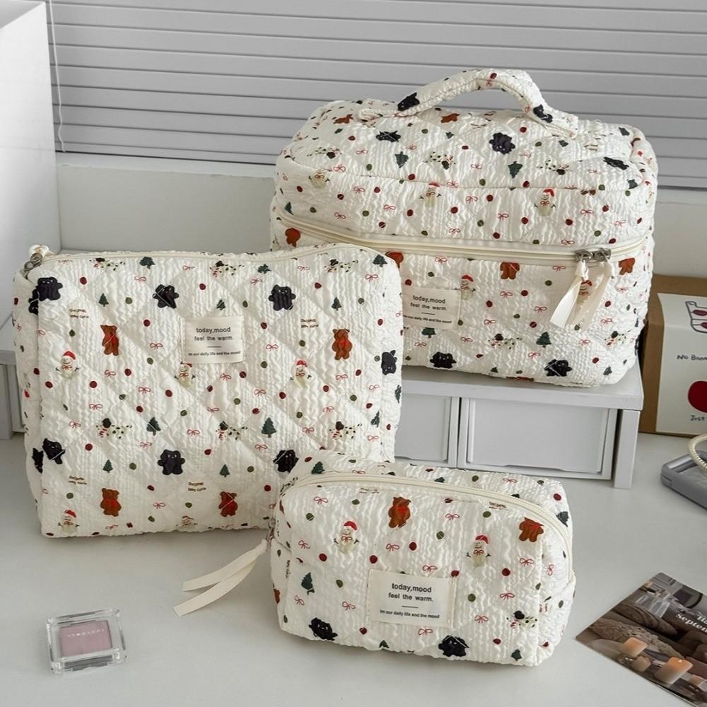 New Cute Cartoon Printed Cosmetic Bags Large Capacity Multifunctional Makeup Bags Portable Storage Bag Travel