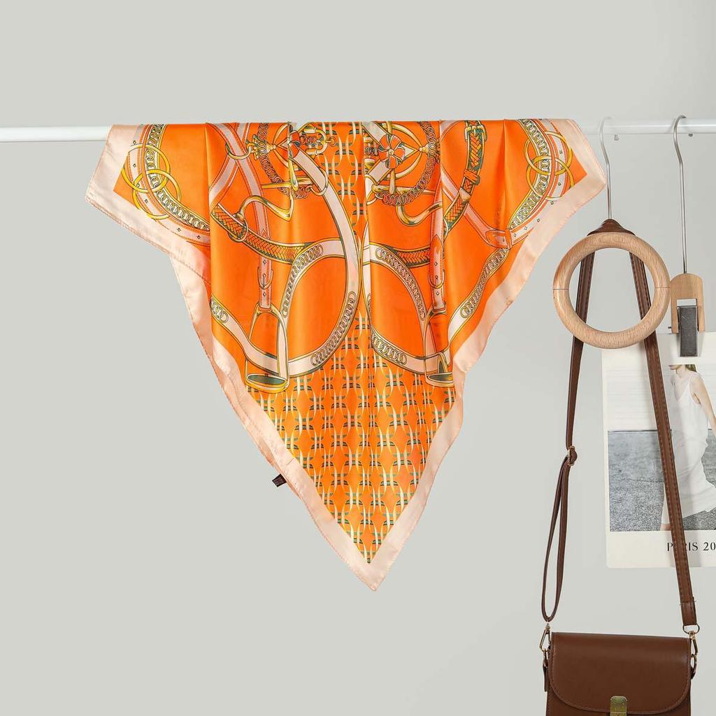 70CM Ladies Fashionable Silk-Feel Small Square Scarf