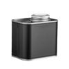 Coffee Canister PU Leather Storage Organizer for Grain Loose Tea Rice Black