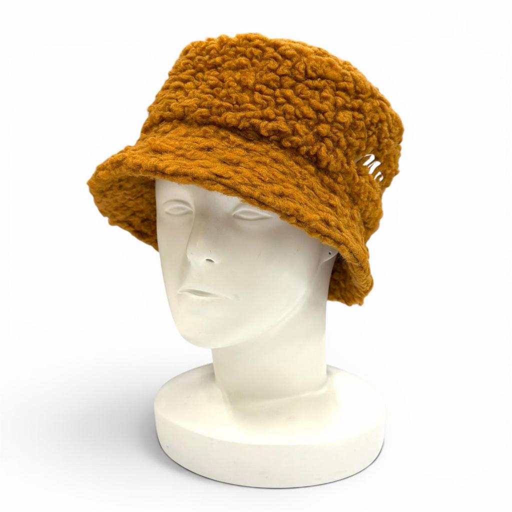 Pristine MARNI hat Teddy Bucket Hat Brown acrylic mens L CLZC0110S0UTA 117 Used