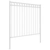 Clôture de jardin vidaXL blanche 1,7x1,5 m en acier 42003925