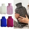 2L Hot Water Bottle Knitted/Furry/Rubber Cover Hot Water Bag Leakproof Cold Resistant Hand Stomach Warmer Bags For Hot Compress