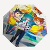 1 Stück Captain Tsubasa Outdoor-Regenschirm - Automatisches Öffnen/Schließen, Tragbares 3-fach faltbares Design mit 8-Speichen-Eisenrahmen - Perfektes Geschenk für Fans, Reisende, Da