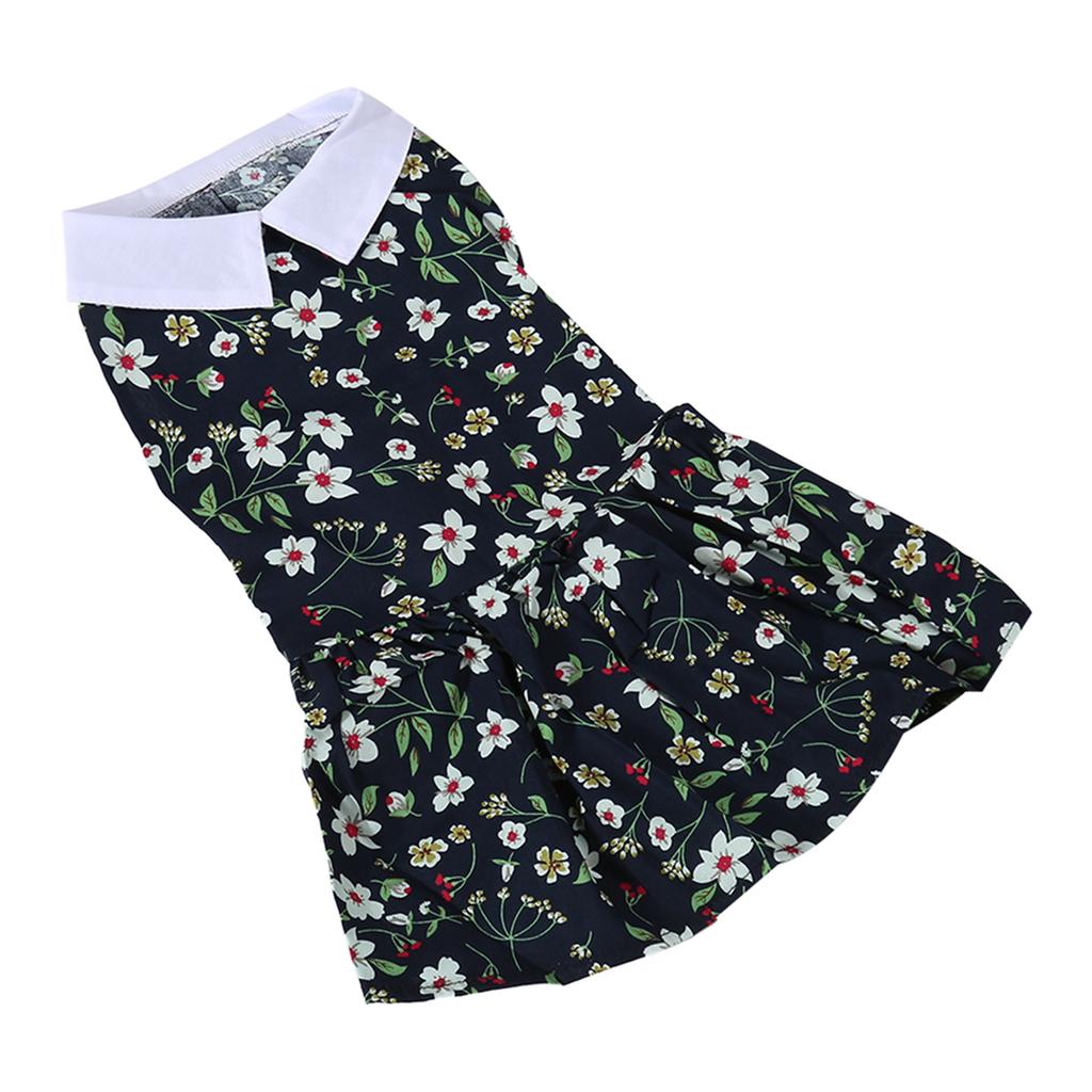 Sukienka dla psa Miękka Oddychająca Lekka Modna Elegancka Kwiatowa Sukienka Księżniczki dla Szczeniaka na Wiosnę