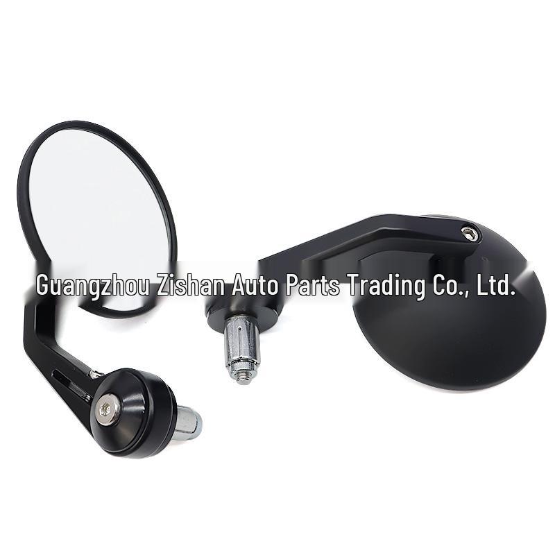 Large Round Rearview Mirrors for Electric Bikes and Motorcycles with Wide Field of View