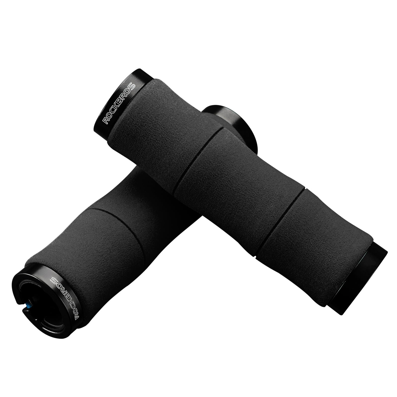 

ROCKBROS Велосипедные губчатые амортизирующие эргономичные ультра-типа внутренний диаметр легко кататься на велосипеде кросс-кантри набор левой и правой грипс, грипсы, амортизация, грипсы, чёрный