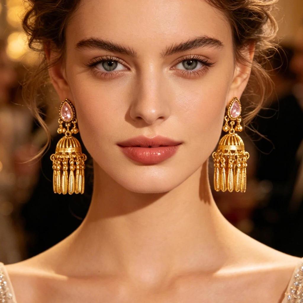 Exquisite Chinese Ethnic Tassel Earrings – Niche Retro, High-End Bell Design