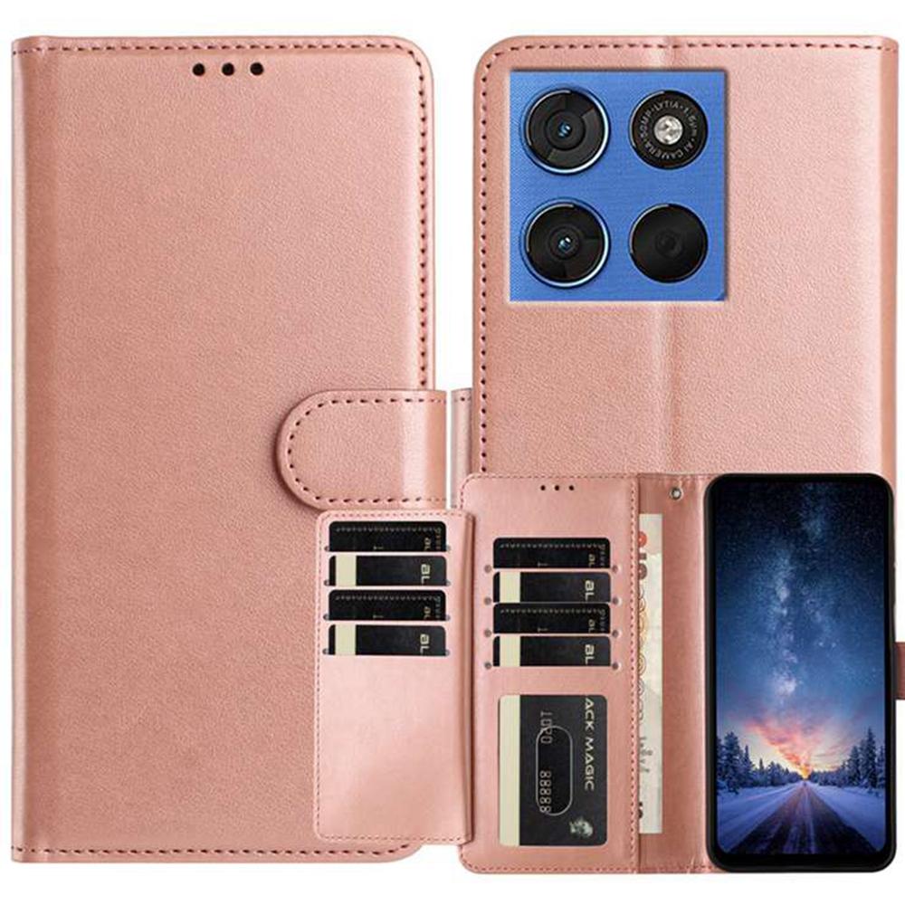 For Motorola Edge 70 5G Wallet Phone Case Stand PU Leather Folio Flip Cover with 8 Card Slot