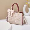 New Mom Bag Embroidered Women's Bag Fashion Handbag Large Capacity Single Shoulder Crossbody Bag Wedding Granny Bag