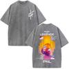 French Rapper Pnl Album Merch Graphic Tshirt Le Monde Chico Tshirt Unisex Unisex Fashion Hip Hop Oversized Vintage Washed Tshirts